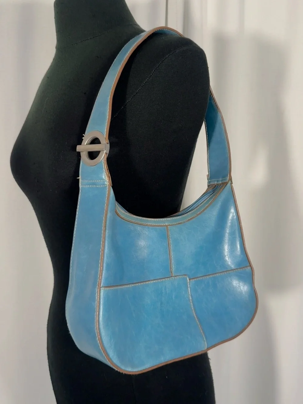 Vintage retro blue